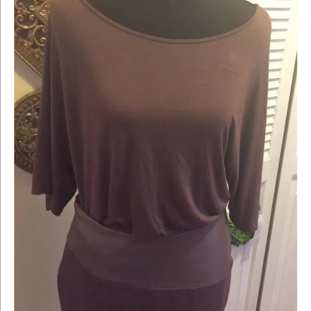 NeNe by NeNe Leakes Asymmetric Mixed Media Dress 6